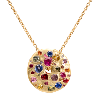 Rainbow Spinner Necklace - 12046